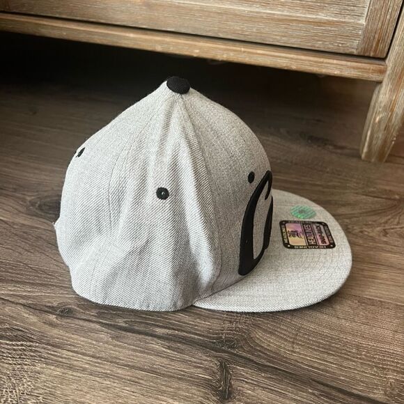 Cali California Republic 3D Snapback Flat Bill Hat Cap Two Tone Heather /Black - Picture 5 of 6